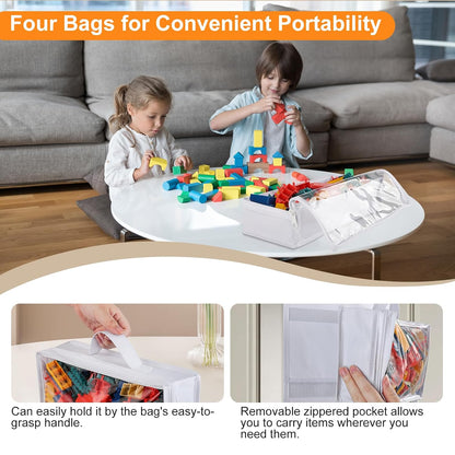 Over Door Organizer and Storage, Hanging Toy Holder with Removable Pouches