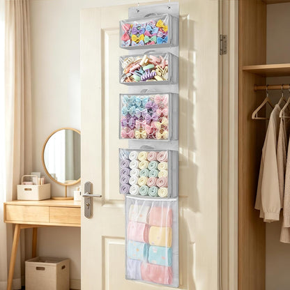 Over Door Organizer and Storage, Hanging Toy Holder with Removable Pouches