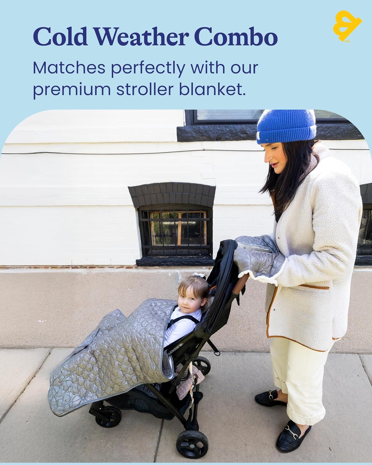 Stroller Muff - Baby Essentials for Fall & Winter - Warm Mitten Stroller Accessory