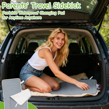 2 Pack Portable Changing Pads - Waterproof Reusable Table Liners