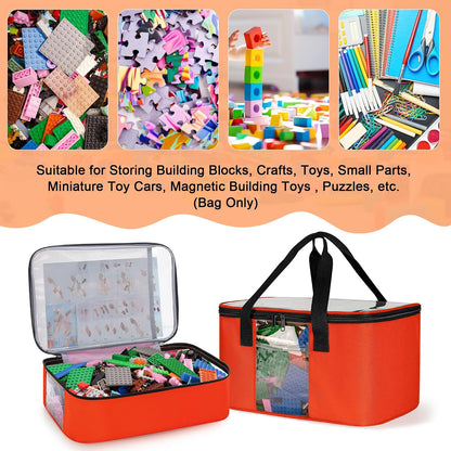 2 Packs Toy Storage Organizer Bag for Building Bricks Toy