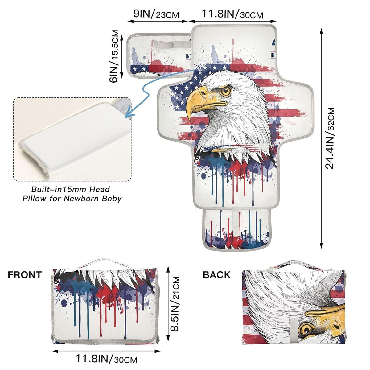 Independence Portable Diaper Changing Pad Waterproof Changing Pads