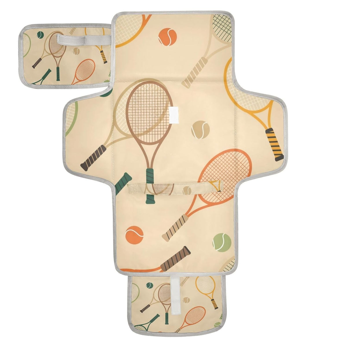 Tennis Racket Pattern Portable Diaper Changing Pad Baby Gear