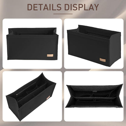 Purse Organizer Insert for LV On The Go GM Dior Large Book Tote,Gray