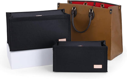 Purse Organizer Insert for LV On The Go GM Dior Large Book Tote,Gray