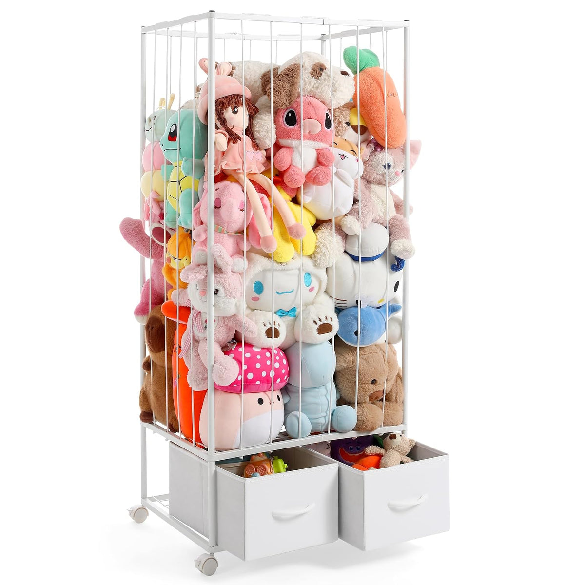 Large Stuffed Animal Storage, Metal Stuffed Animal Zoo Easy Side Access