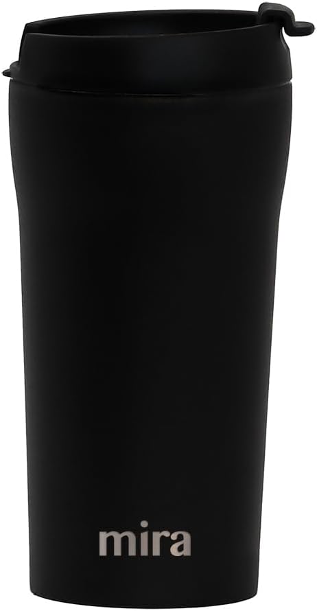 16 oz Coffee Travel Mug - Stainless Steel Insulated Tumbler with Leak-Proof Lid - Hot & Cold Cup - Marine