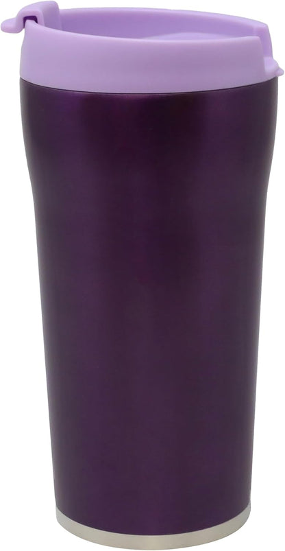 16 oz Coffee Travel Mug - Stainless Steel Insulated Tumbler with Leak-Proof Lid - Hot & Cold Cup - Marine