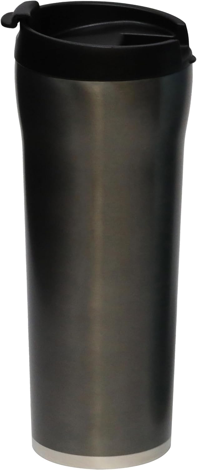 16 oz Coffee Travel Mug - Stainless Steel Insulated Tumbler with Leak-Proof Lid - Hot & Cold Cup - Marine