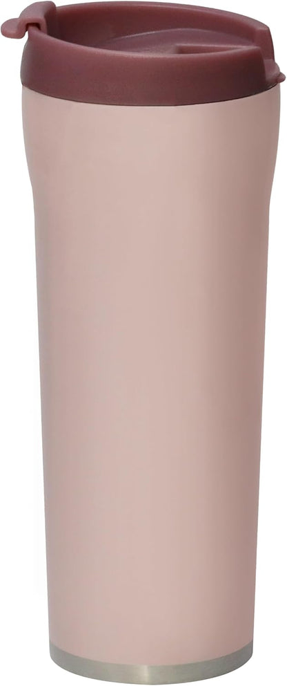 16 oz Coffee Travel Mug - Stainless Steel Insulated Tumbler with Leak-Proof Lid - Hot & Cold Cup - Marine