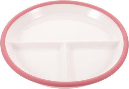 Ceramic Divided Bowl, 3 Sections Microwave Safe Serving Dish with Suction Cup, Snack Dip Divided Serving Tray for Breakfast, Dessert, Dipping Sauces