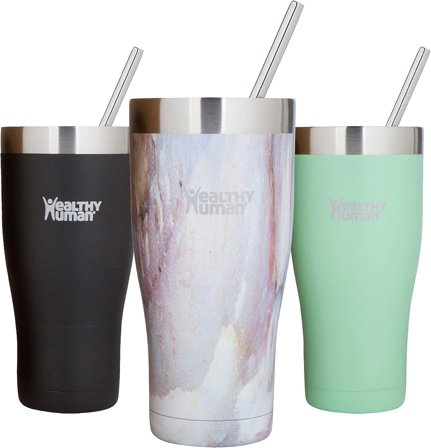 Stainless Steel Tumbler with Straw & Lid | Splash Proof Insulated Travel Cup | Eco-Friendly Coffee Tumblers | Water Cups with Straws Cleaner and Splash Proof Lids (32oz, Lilac)