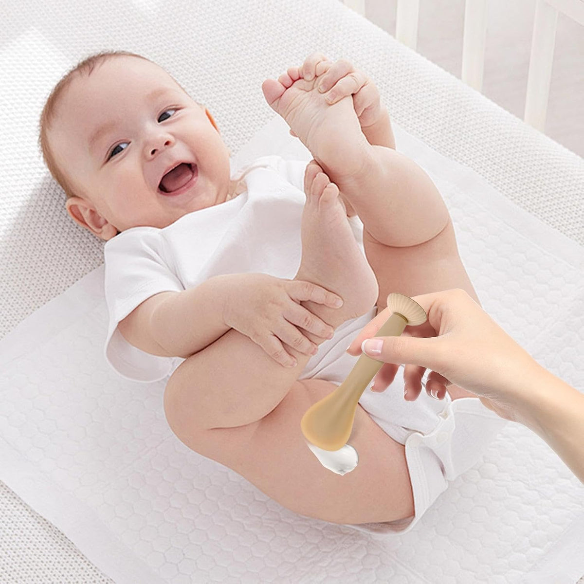 Diaper Cream Applicator Flexible Suction Base Infant Butt Brush Bum Brush