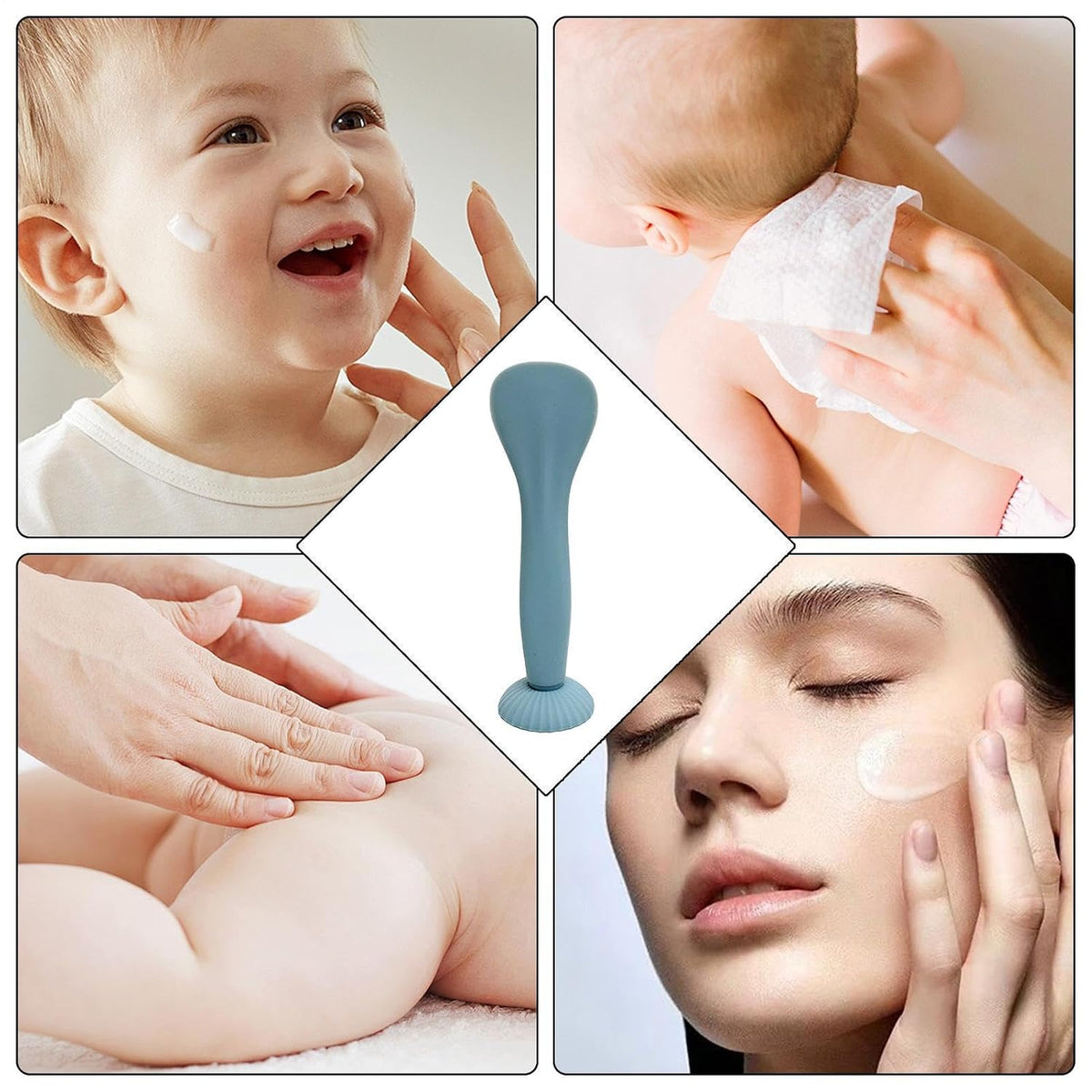 Diaper Cream Applicator Flexible Suction Base Infant Butt Brush Bum Brush