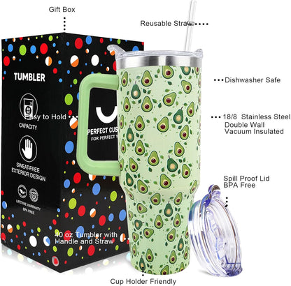 Dental Assistant 40 oz Tumbler with Handle Straw Lid Leak Proof | Travel Coffee Mug Insulated Hot Cold Ice Christmas Mothers Day Birthday Gifts for Women Dental Assistant