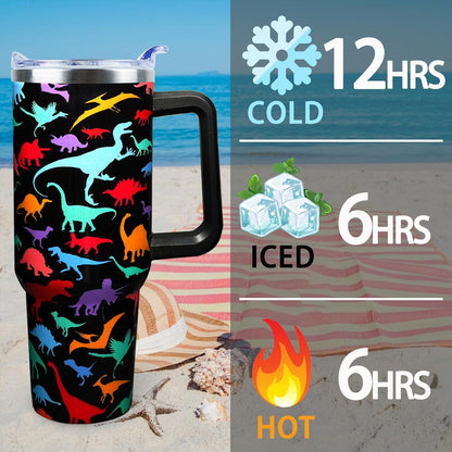 Dental Assistant 40 oz Tumbler with Handle Straw Lid Leak Proof | Travel Coffee Mug Insulated Hot Cold Ice Christmas Mothers Day Birthday Gifts for Women Dental Assistant