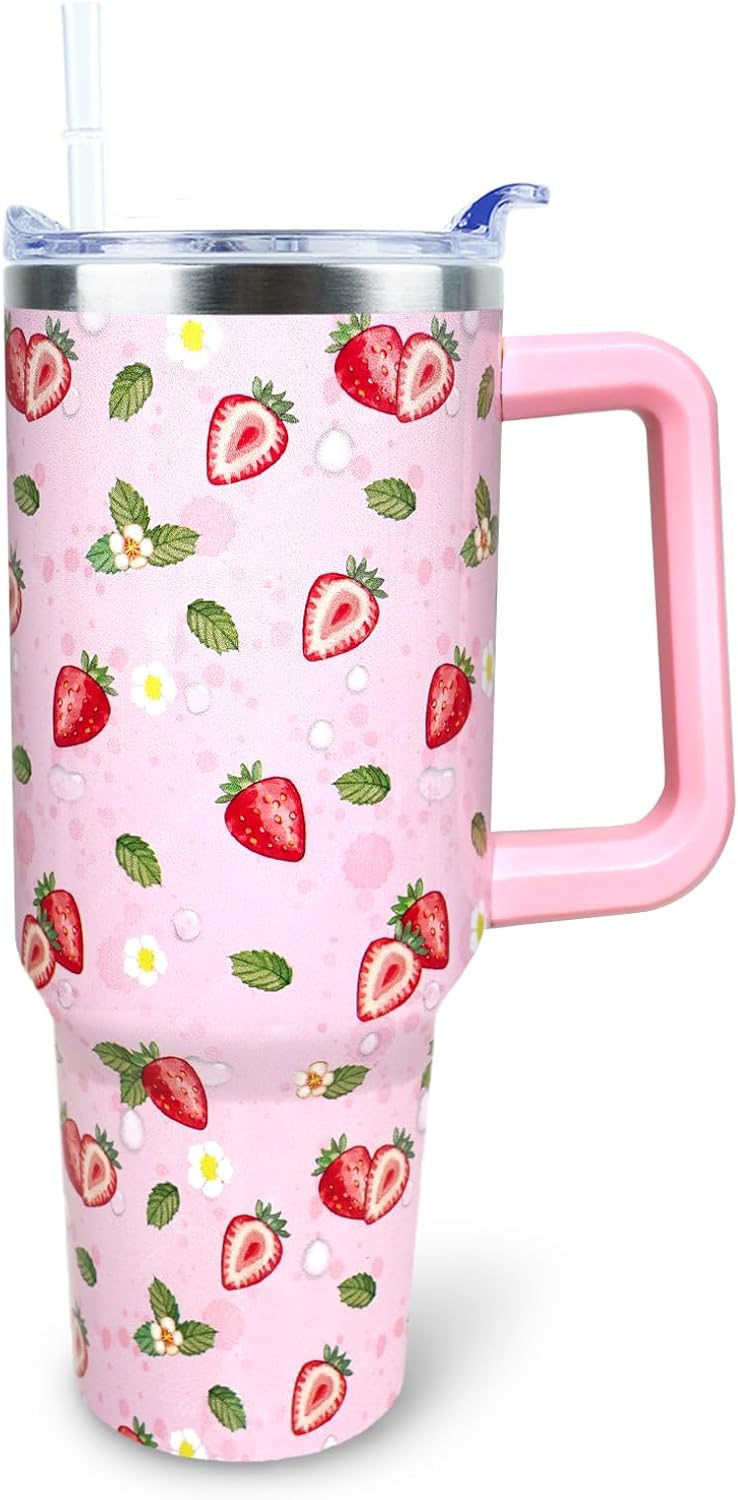Dental Assistant 40 oz Tumbler with Handle Straw Lid Leak Proof | Travel Coffee Mug Insulated Hot Cold Ice Christmas Mothers Day Birthday Gifts for Women Dental Assistant