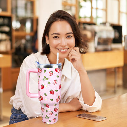 Dental Assistant 40 oz Tumbler with Handle Straw Lid Leak Proof | Travel Coffee Mug Insulated Hot Cold Ice Christmas Mothers Day Birthday Gifts for Women Dental Assistant