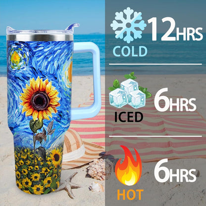 Dental Assistant 40 oz Tumbler with Handle Straw Lid Leak Proof | Travel Coffee Mug Insulated Hot Cold Ice Christmas Mothers Day Birthday Gifts for Women Dental Assistant