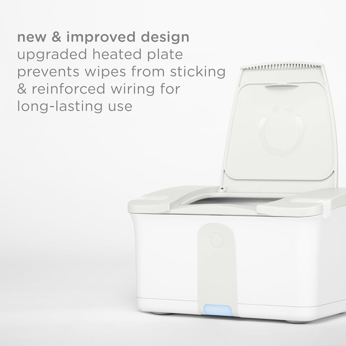 Baby Wipes Warmer & Dispenser with Nightlight, Top-Heating System, Oat