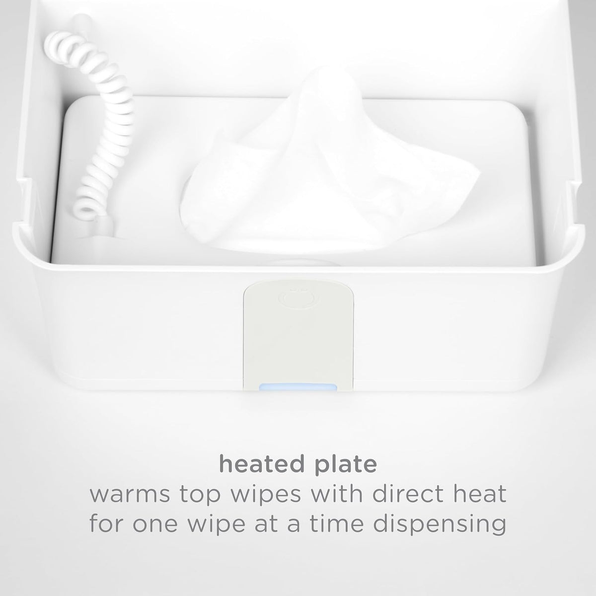 Baby Wipes Warmer & Dispenser with Nightlight, Top-Heating System, Oat