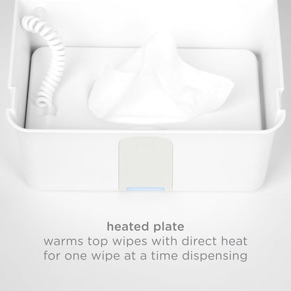 Baby Wipes Warmer & Dispenser with Nightlight, Top-Heating System, Oat