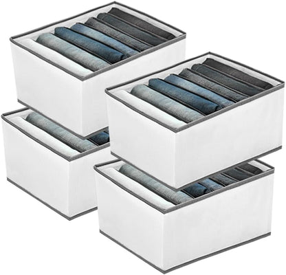 7-Grid Closet Organizers and Storage Bins with Dividers for Clothes