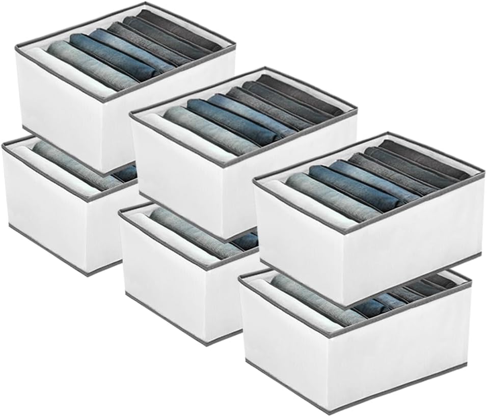 7-Grid Closet Organizers and Storage Bins with Dividers for Clothes