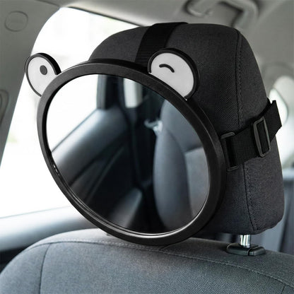 Baby Car Mirror, Rear Facing Backseat Infant View Accessory (Black)