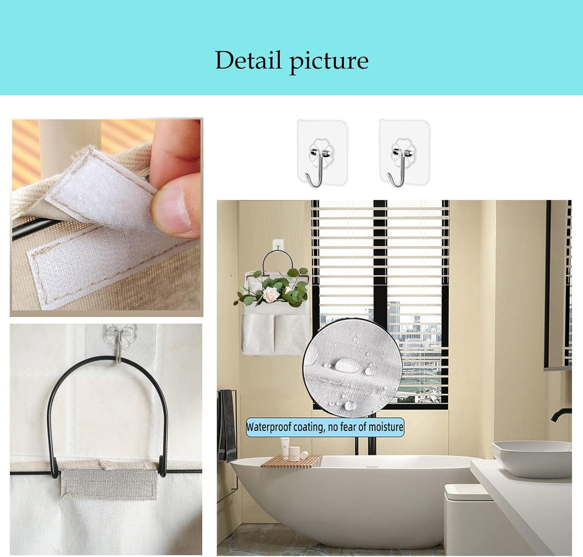 2 Pack Wall Hanging Storage Bag,Wall Hanging Organizer with Pockets, Hanging storage basket for Dormitory Bathroom Bedroom (Grey-upgraded)