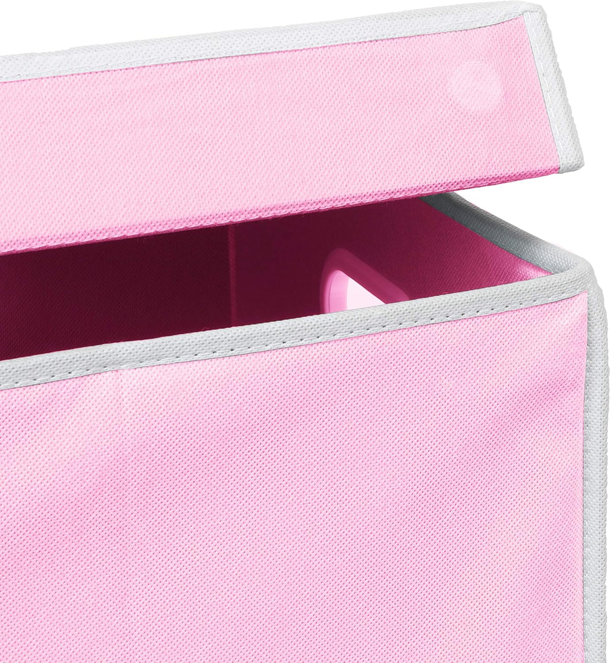 Foldable Laundry Hamper Basket with Lid and Bag, Beige