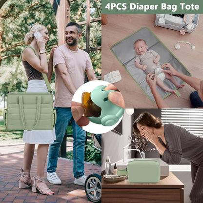 Diaper Bag Tote for Baby, Large Hospital Mommy Bag for Labor Delivery