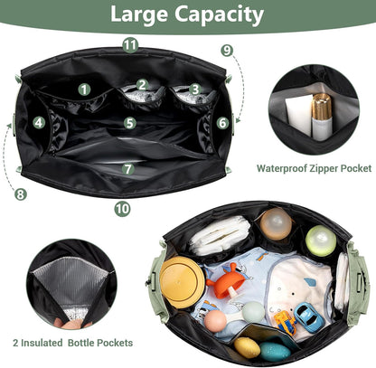 Diaper Bag Tote for Baby, Large Hospital Mommy Bag for Labor Delivery