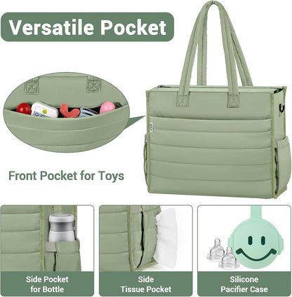 Diaper Bag Tote for Baby, Large Hospital Mommy Bag for Labor Delivery