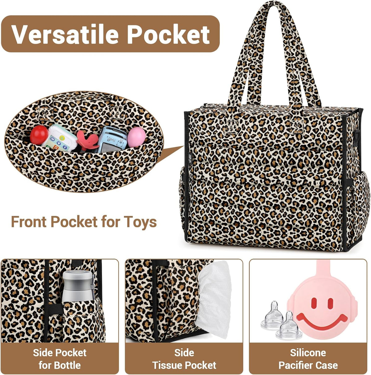 Diaper Bag Tote for Baby, Large Hospital Mommy Bag for Labor Delivery