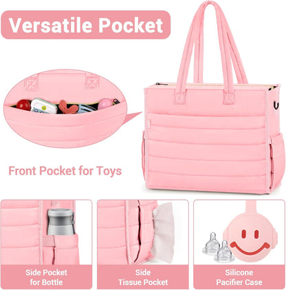 Diaper Bag Tote for Baby, Large Hospital Mommy Bag for Labor Delivery
