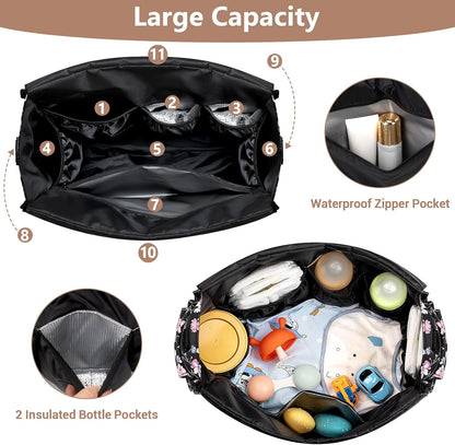Diaper Bag Tote for Baby, Large Hospital Mommy Bag for Labor Delivery