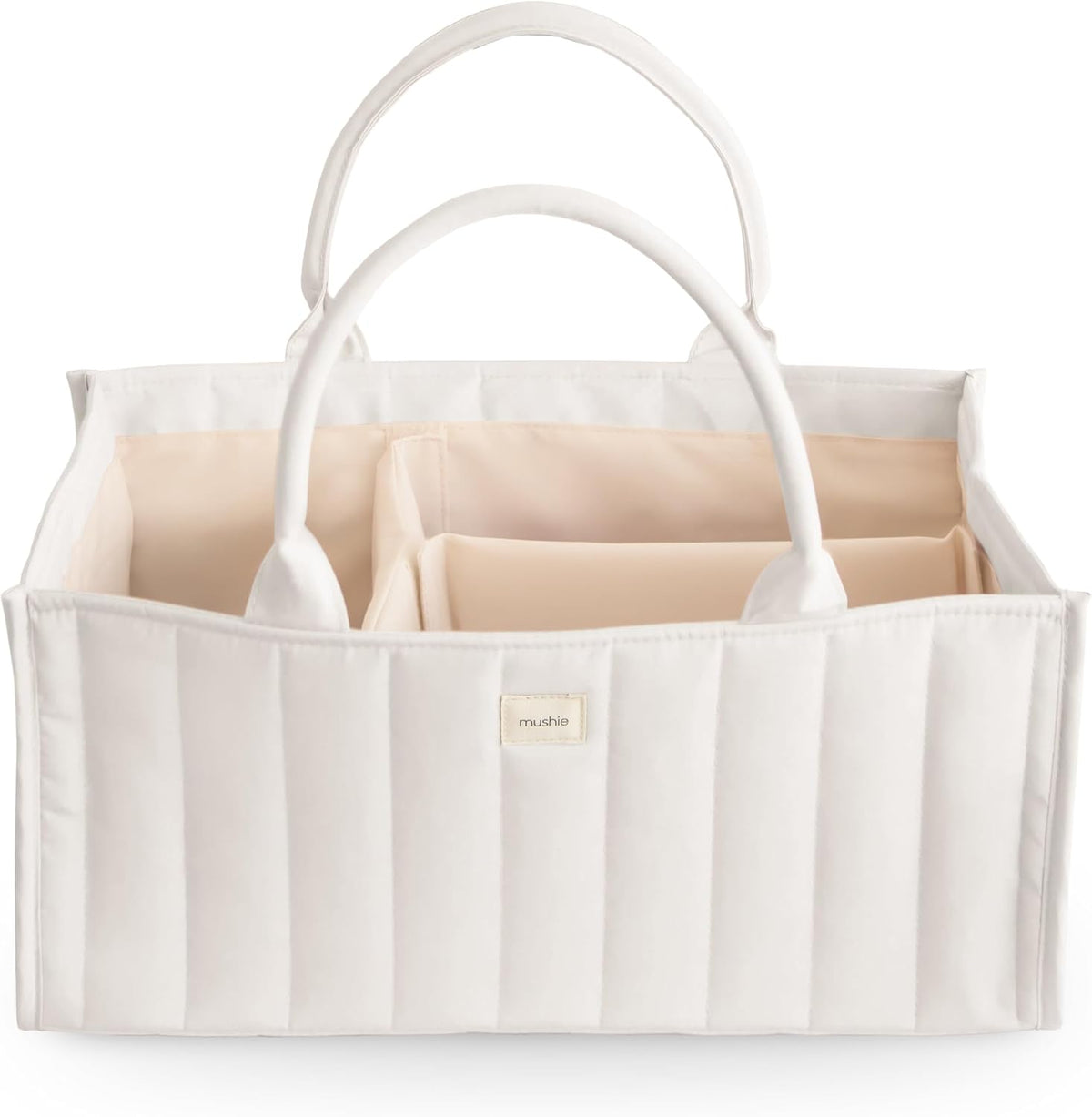 Baby Diaper Caddy | Newborn Essentials Organizer (Pastel Blooms)