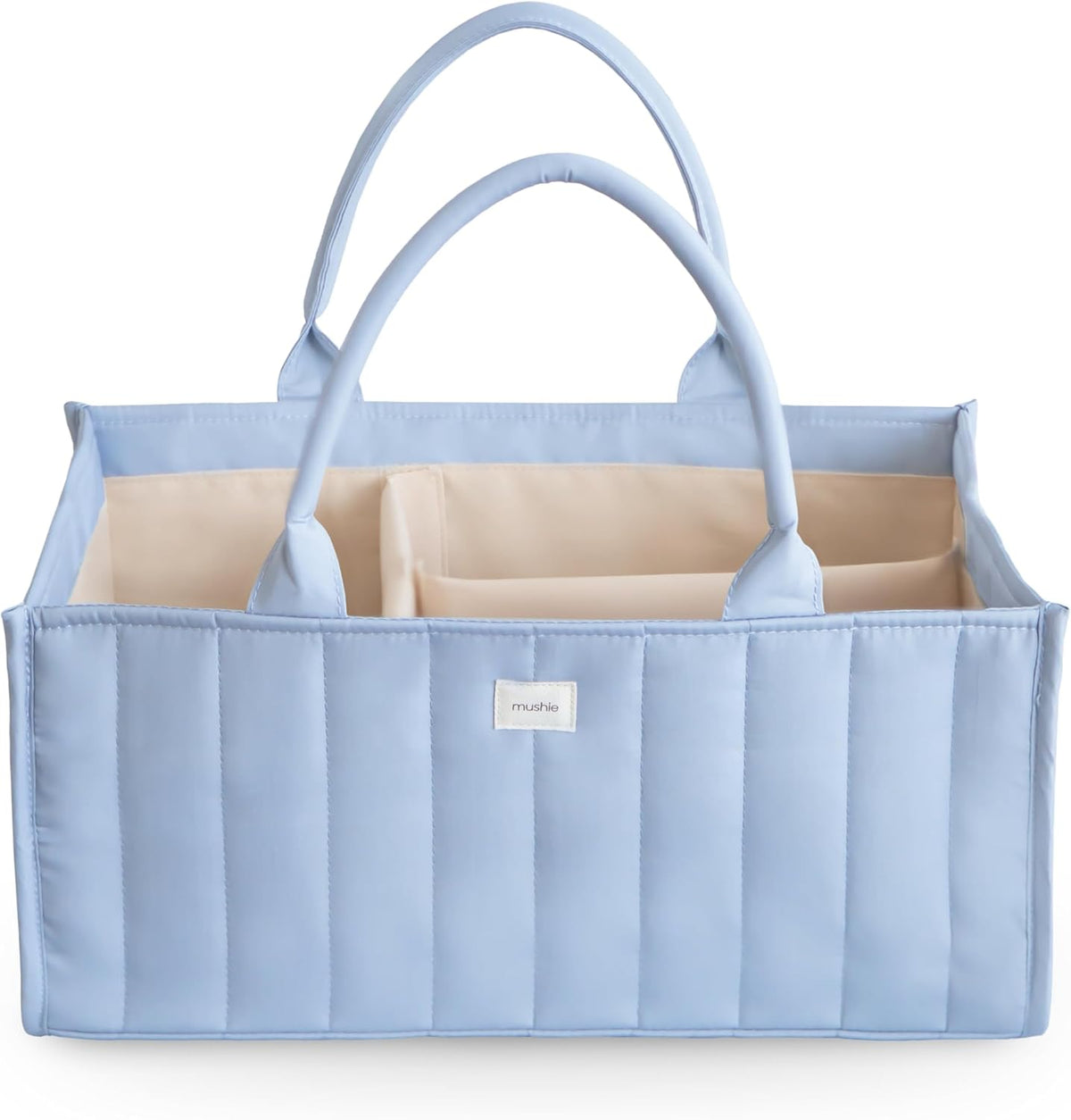Baby Diaper Caddy | Newborn Essentials Organizer (Pastel Blooms)