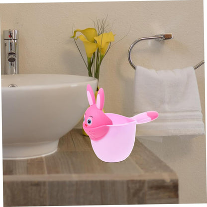 2 Pack Baby Bath Rinser Cup Set for Hair Washing, PP Animal Design