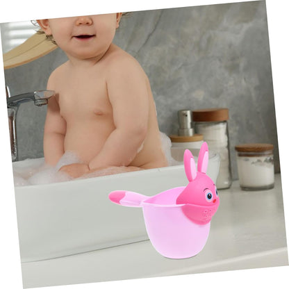 2 Pack Baby Bath Rinser Cup Set for Hair Washing, PP Animal Design
