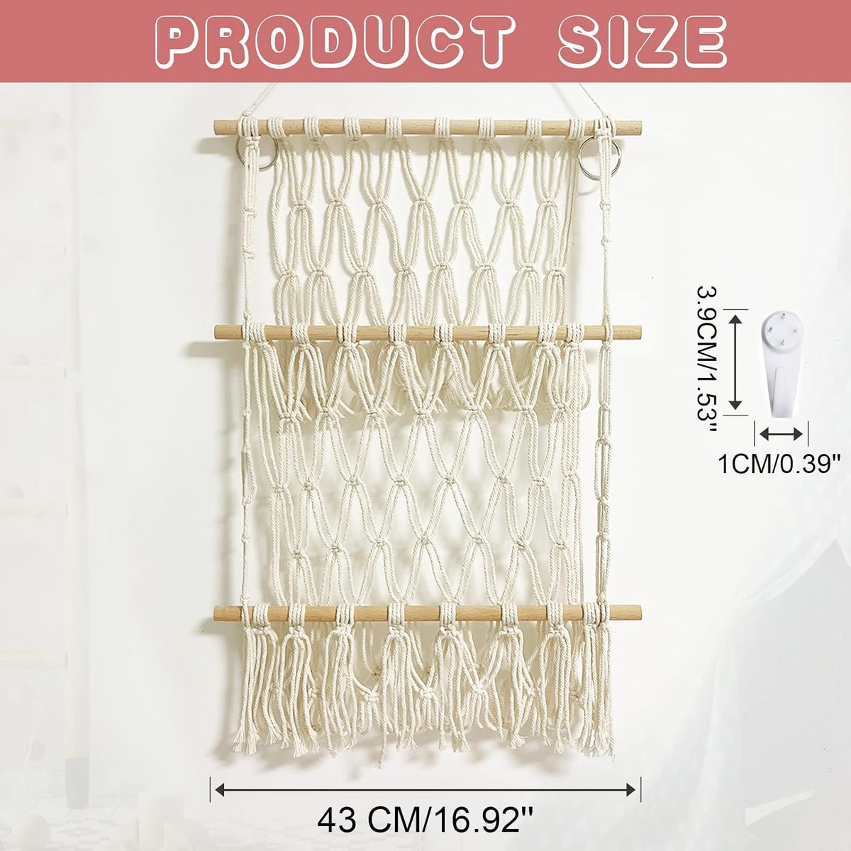 Stuffed Animal Net Hammock, Corner Wall Hanging Storage Organizer for Toys