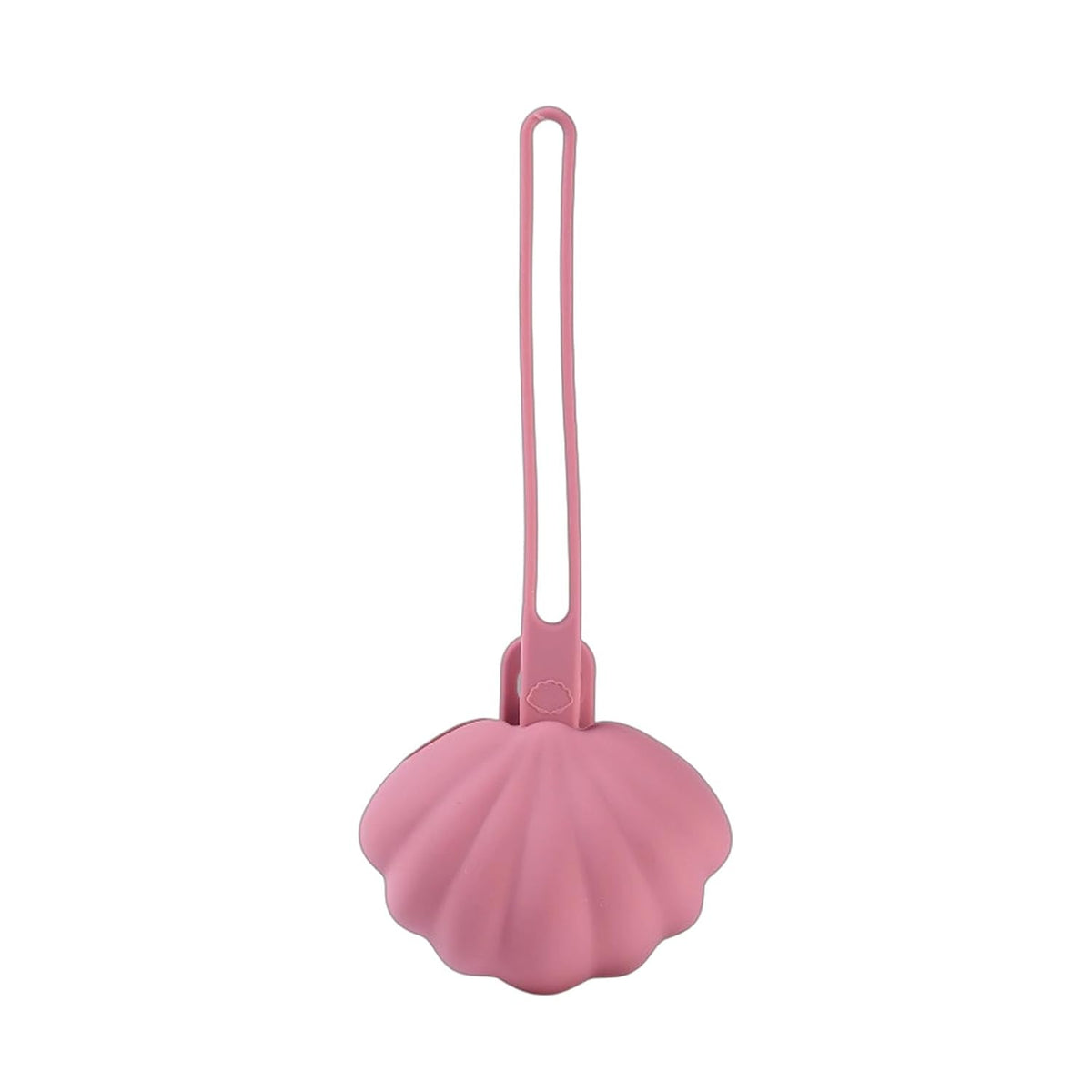 Compact Silicone Storage Case Shell Shape Portable Organiser Box for Soothing Container Box Compact Silicone Storage with Hanging Strap