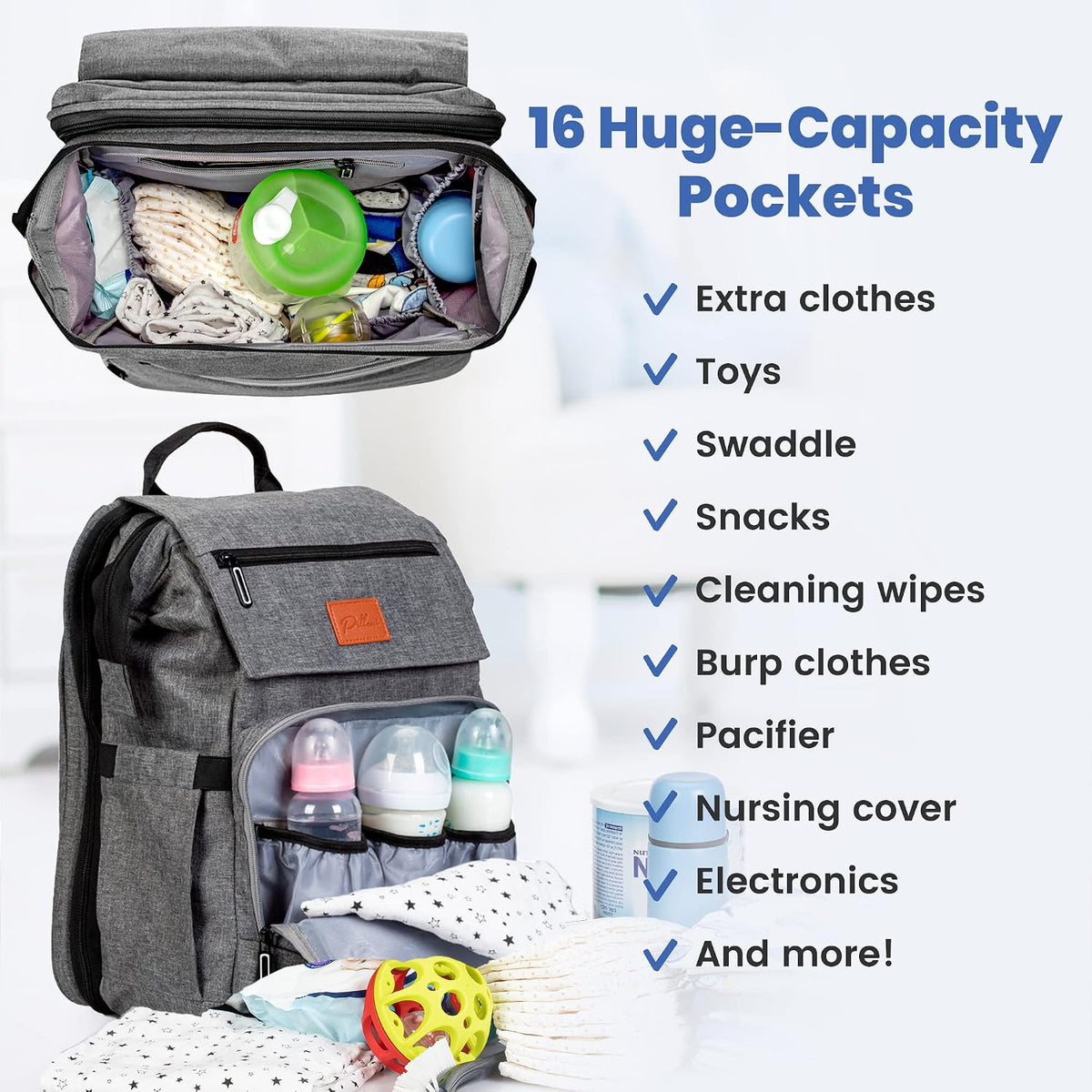 Newborn Essentials: Portable Changing Pad & Diaper Bag