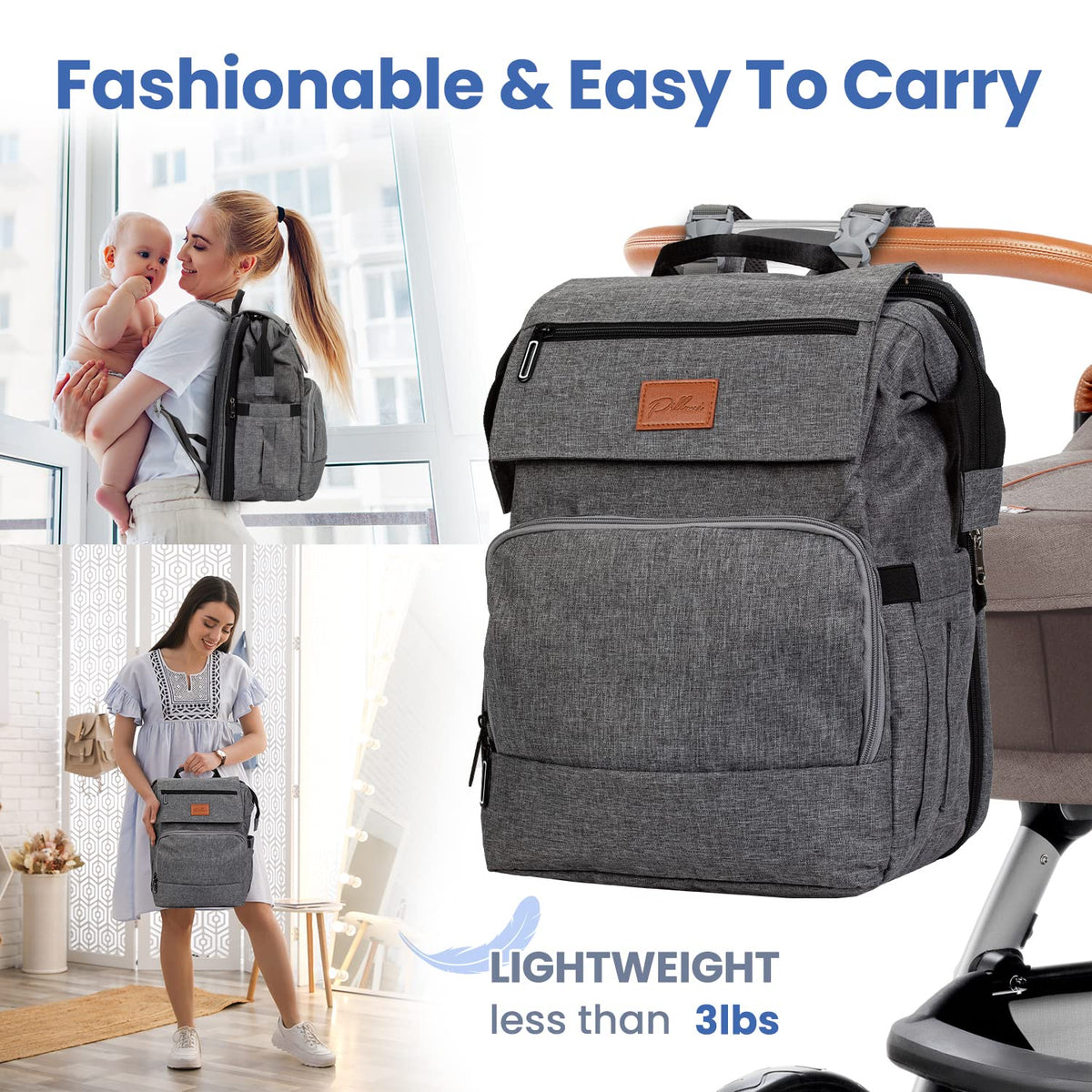 Newborn Essentials: Portable Changing Pad & Diaper Bag