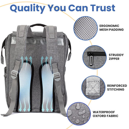 Newborn Essentials: Portable Changing Pad & Diaper Bag