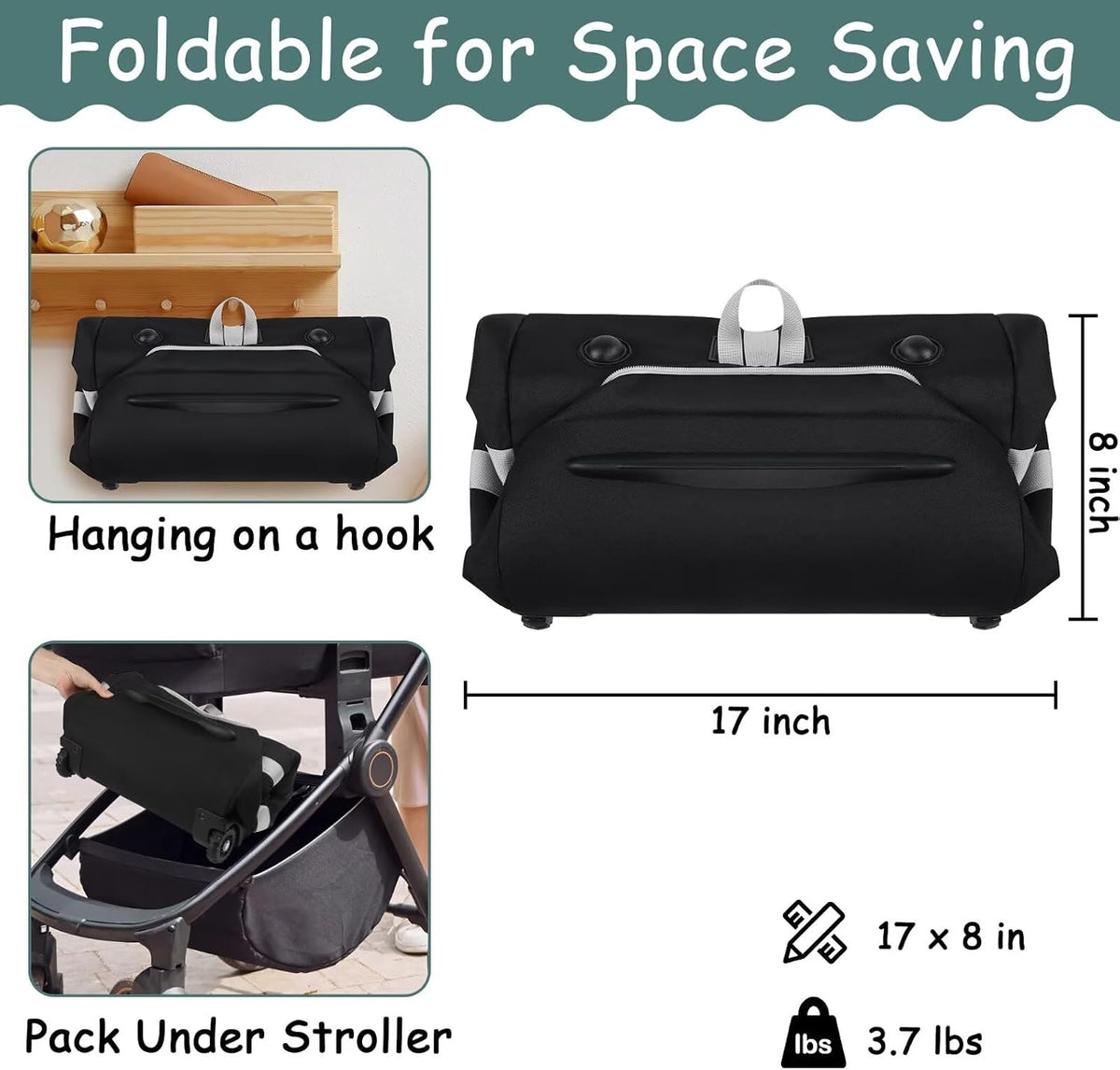 SCTEL Infant Car Seat Travel Bag Backpack for Airplane, with Wheels