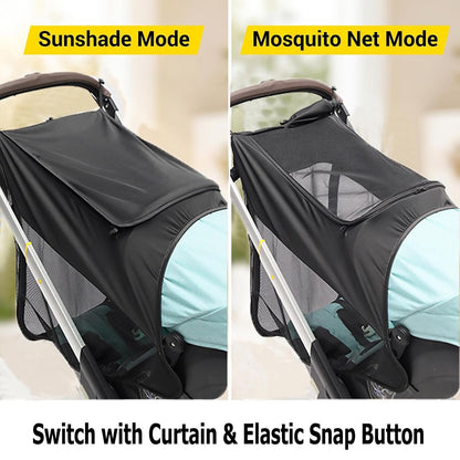 Baby Stroller Sun Shade & Mousquito Net for Doona Car Seat Stroller Carseat Sun Shade Canopy Cover UPF50+ Stroller Sun Shade Extender