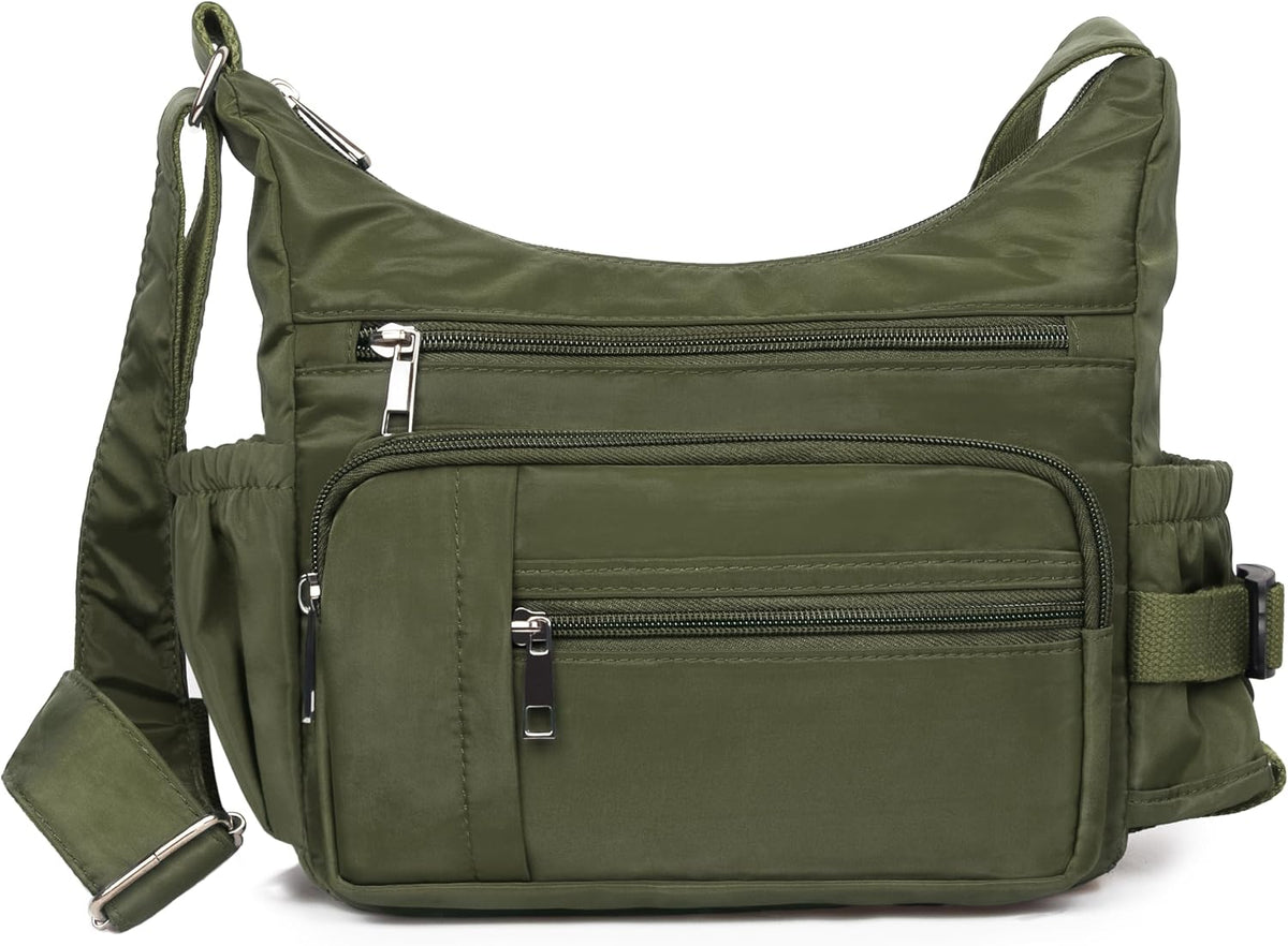 RFID Anti Thief Crossbody Bag for Women Waterproof Shoulder Bag Messenger Bag Casual Nylon Purse Handbag