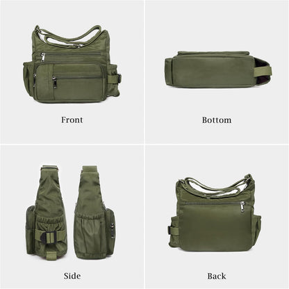 RFID Anti Thief Crossbody Bag for Women Waterproof Shoulder Bag Messenger Bag Casual Nylon Purse Handbag